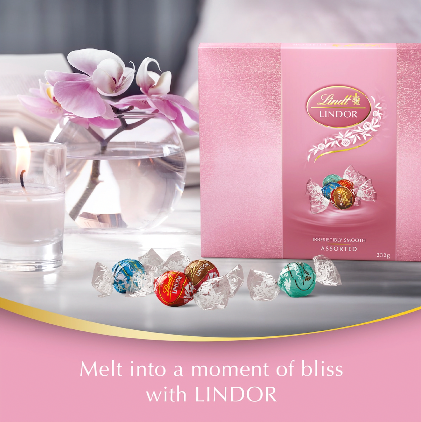 Lindor Box Back Lindt Lindor Pink Assorted Gift Box – Urban Jungle CBR